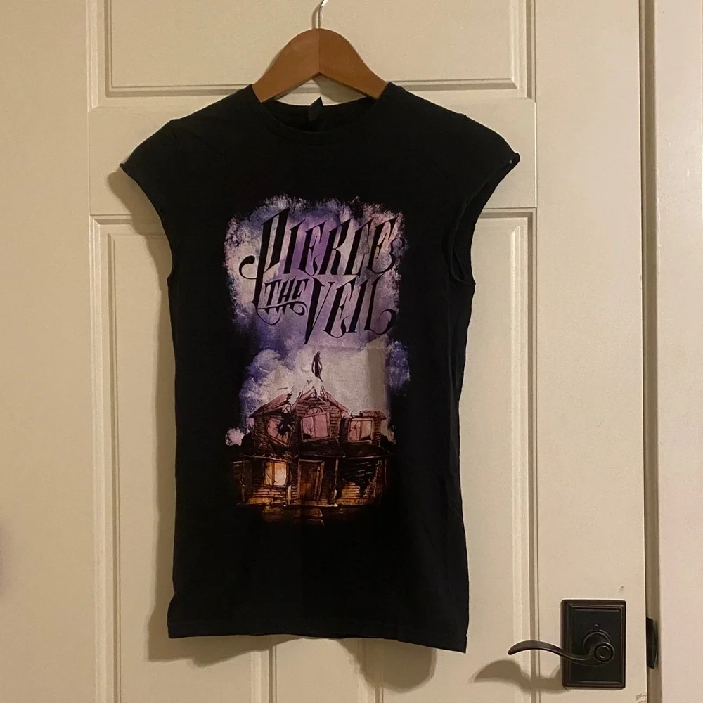 Black 'Pierce The Veil' Graphic Kids Tee